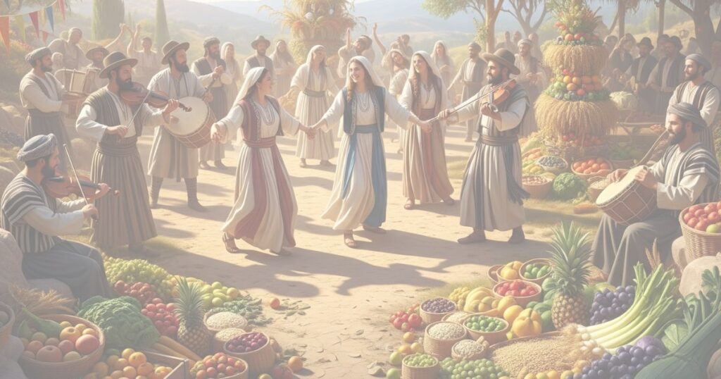 _festa judaica instituida por Deus inicio da colheita